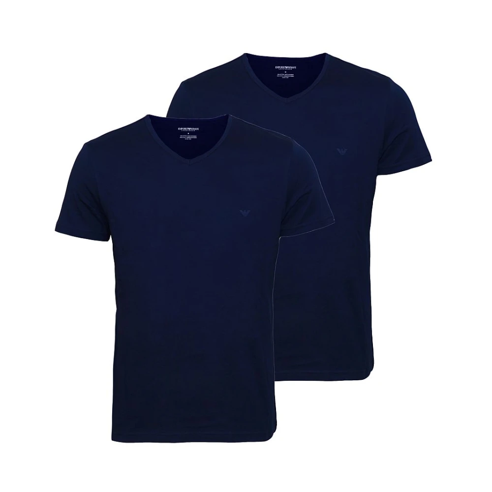 Emporio Armani T-Shirts Blue Heren