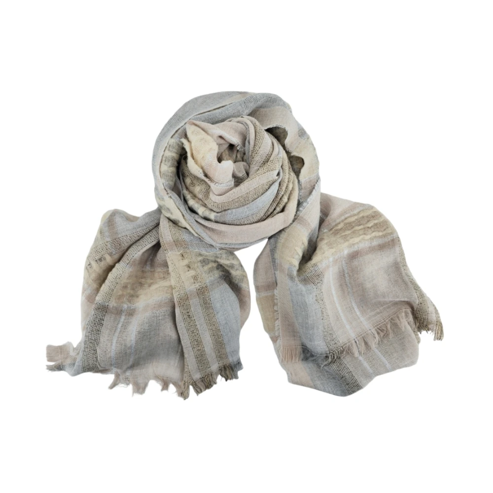 D.Exterior Geruite Parel Damesjaal White Dames