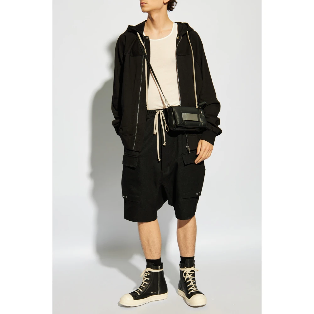 Rick Owens Windbreak Hoodie Black Heren