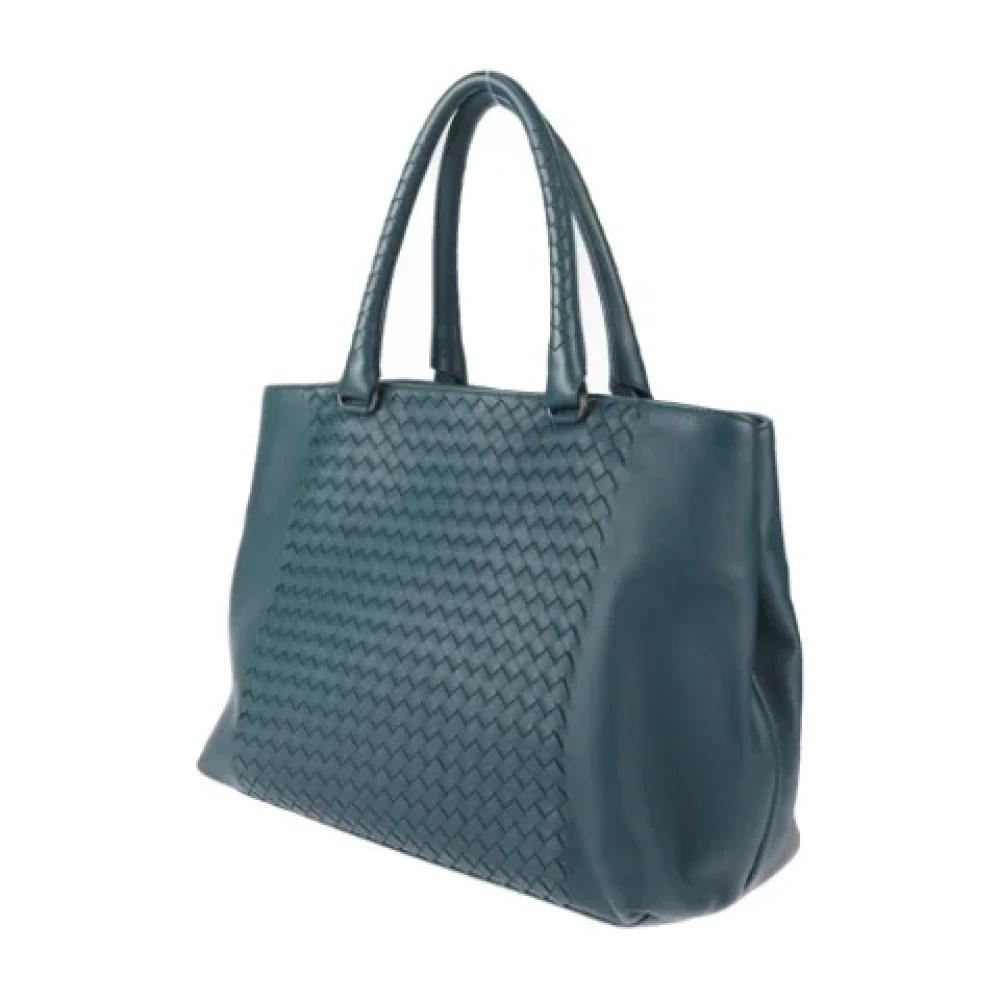 Bottega Veneta Vintage Pre-owned Leather totes Blue Dames