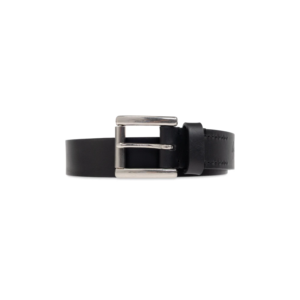 Y-3 Leren riem Black Heren