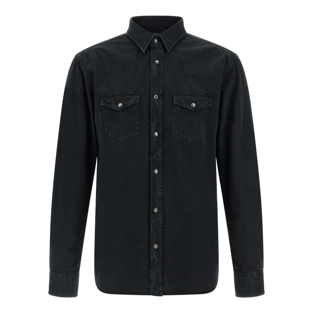 Tom Ford Uomo Nero - Camicia Western - Shirts - L