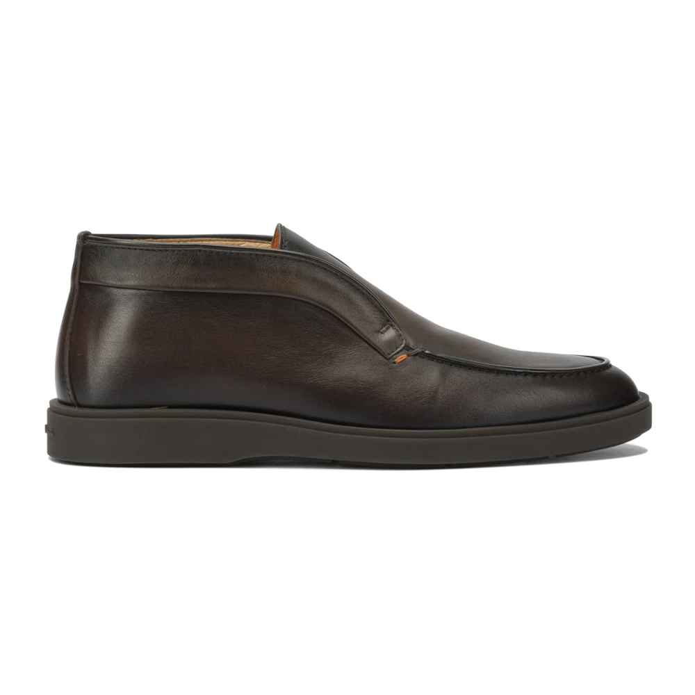 Santoni Men's Brown Slip-On Loafer