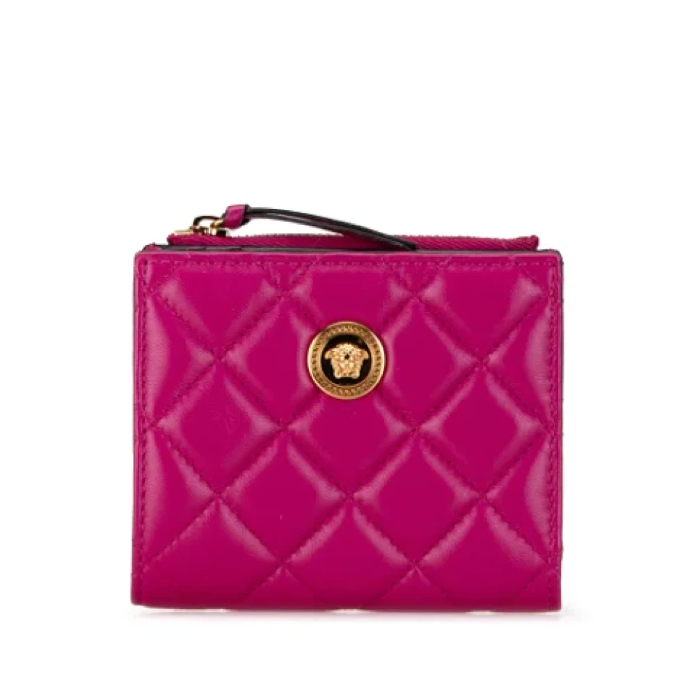 Versace Pre-owned Leather wallets Pink Dames