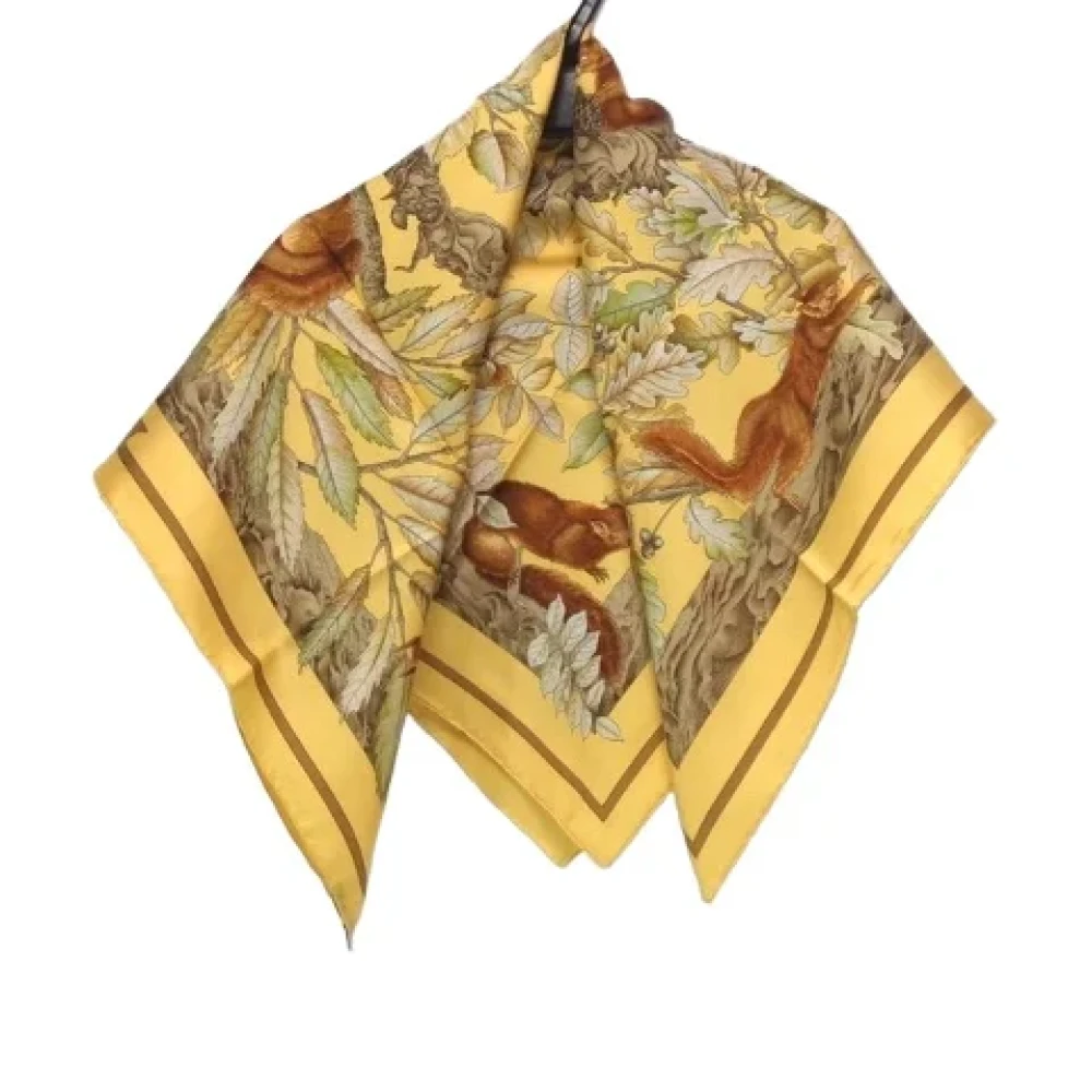 Hermès Vintage Pre-owned Silk scarves Meerkleurig Dames