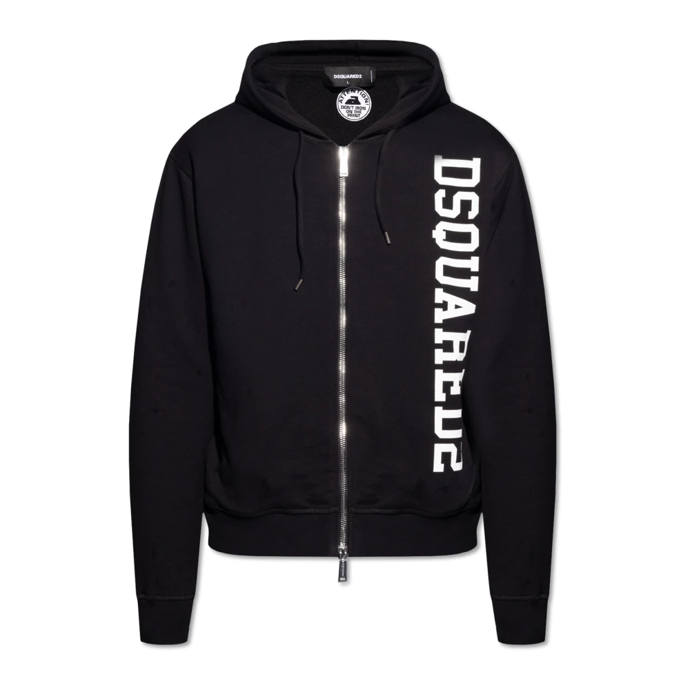 Dsquared2 Logo-bedrukte sweatshirt Black Heren