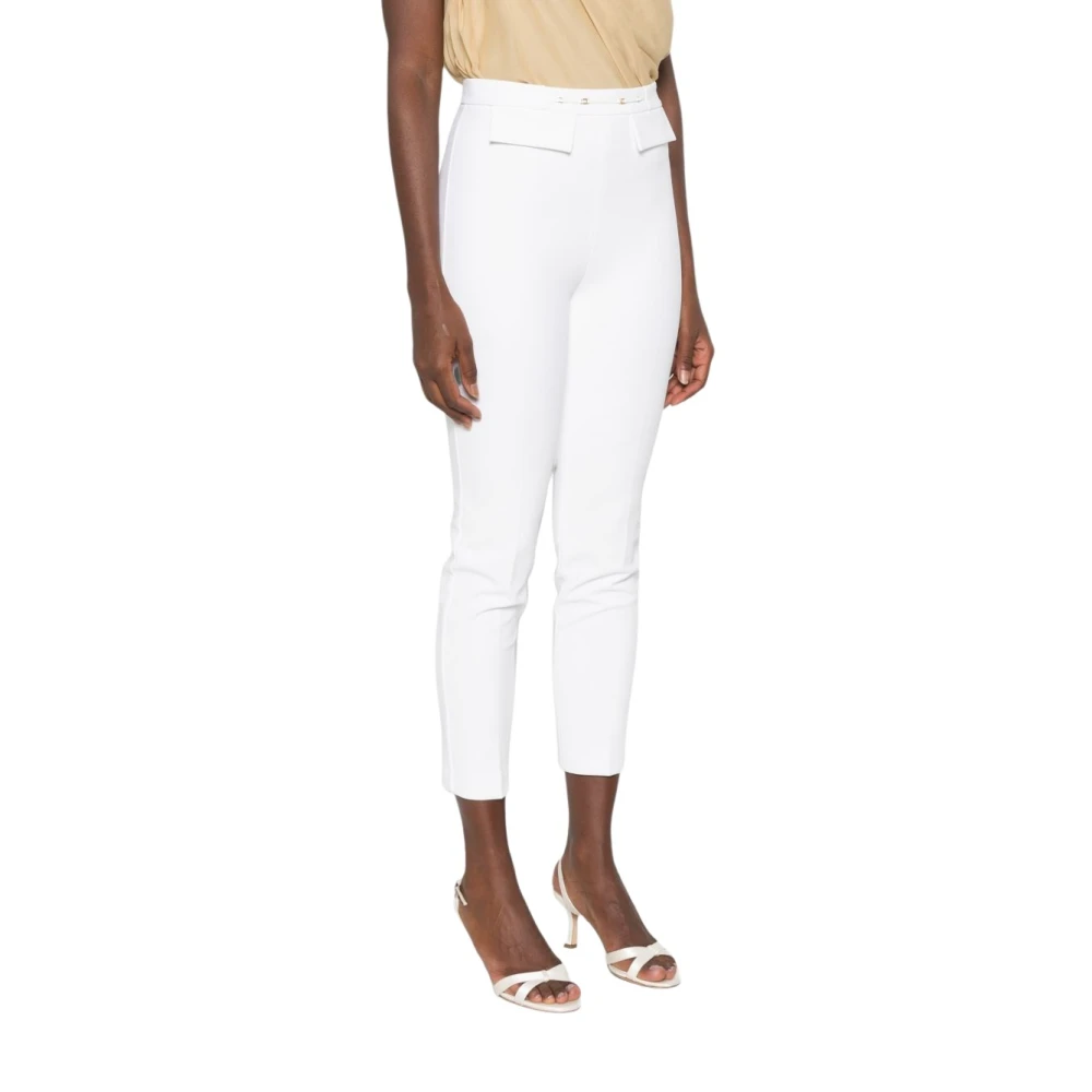 Elisabetta Franchi Donna Bianco Pantaloni, S, New,