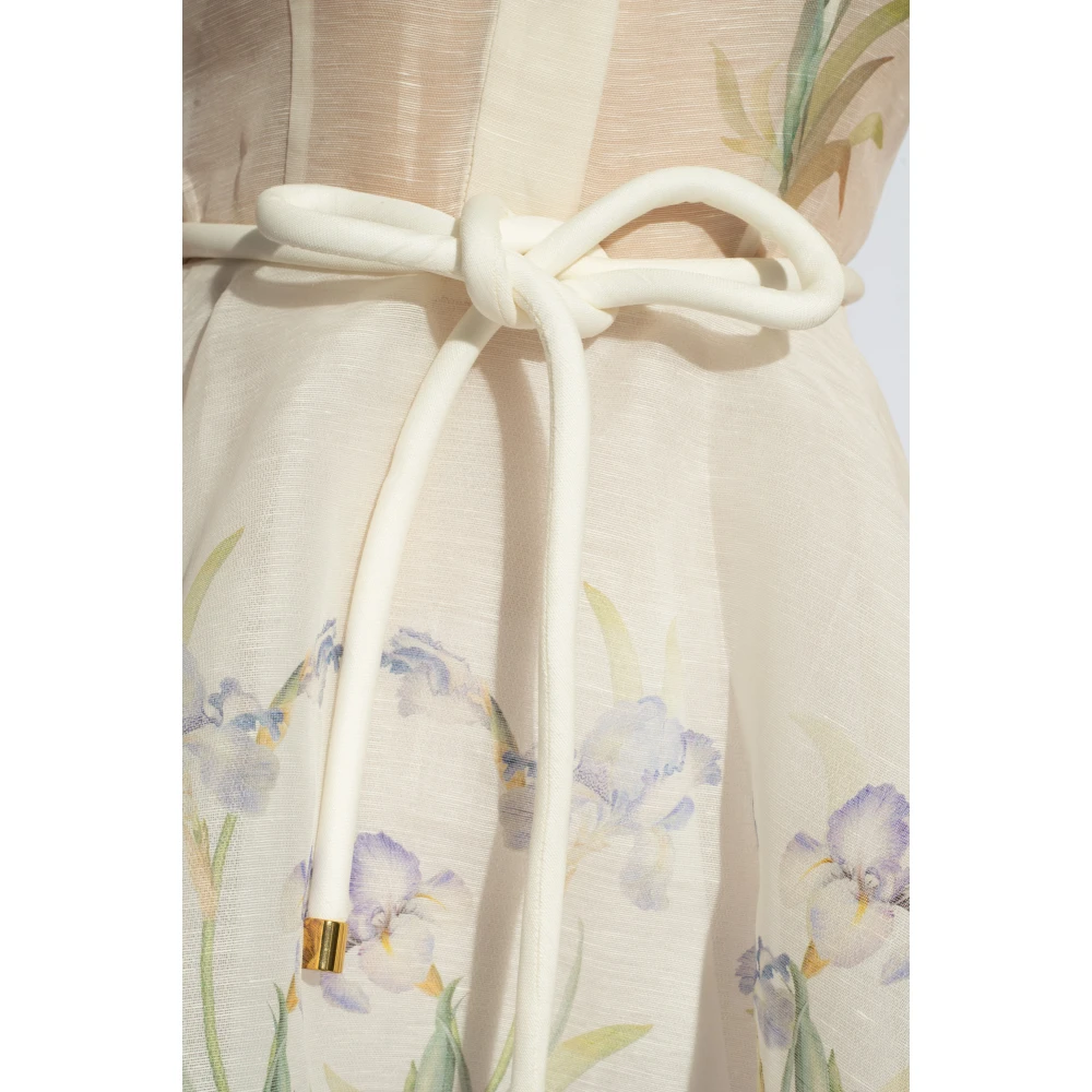 Zimmermann Bloemenjurk Beige Dames