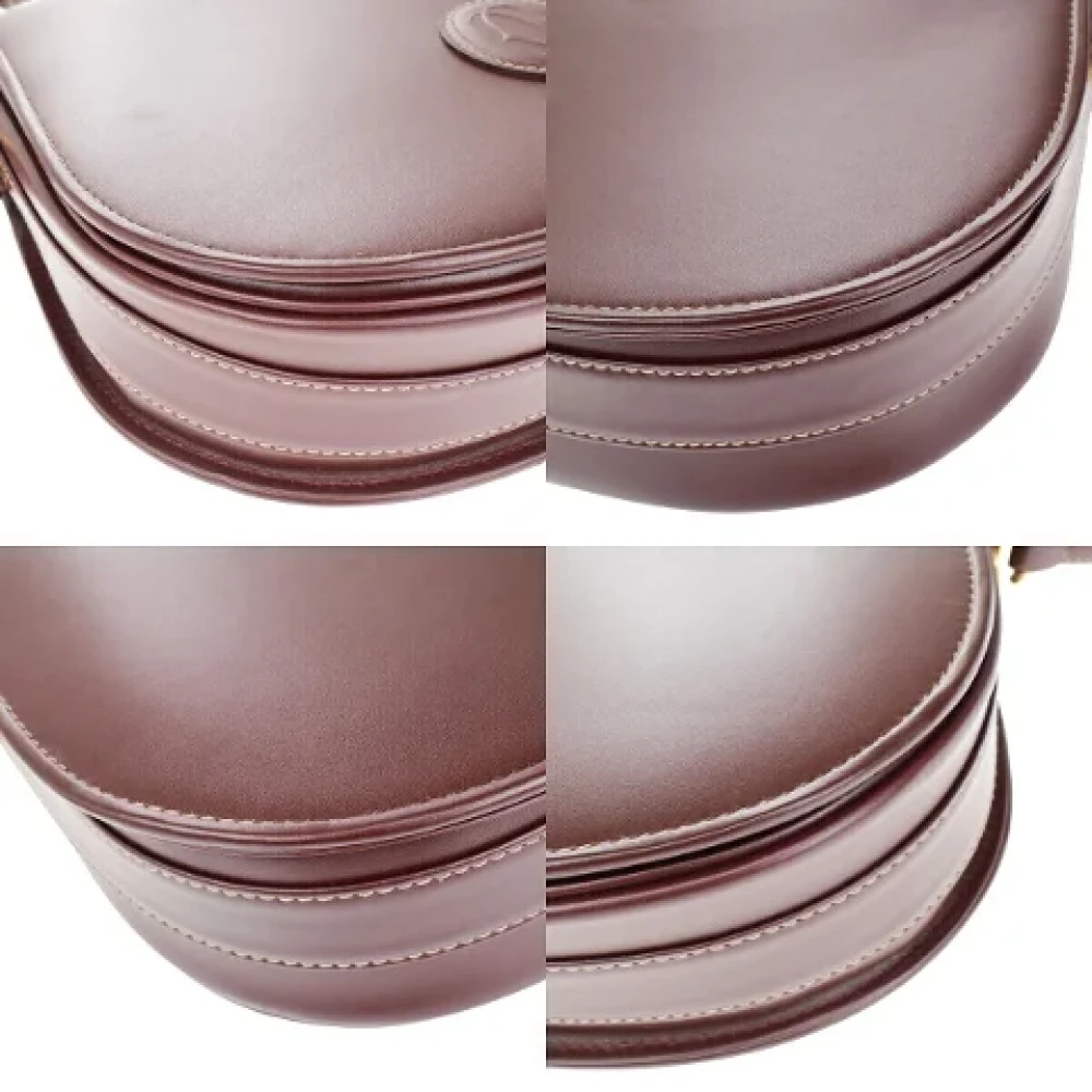 Cartier Vintage Pre-owned Leather shoulder-bags Brown Dames