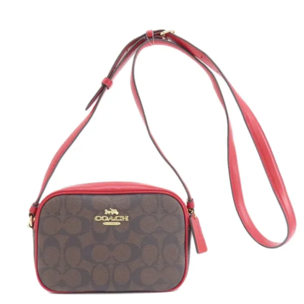 Coach Pre-owned Plastic shoulder-bags Brown Dames