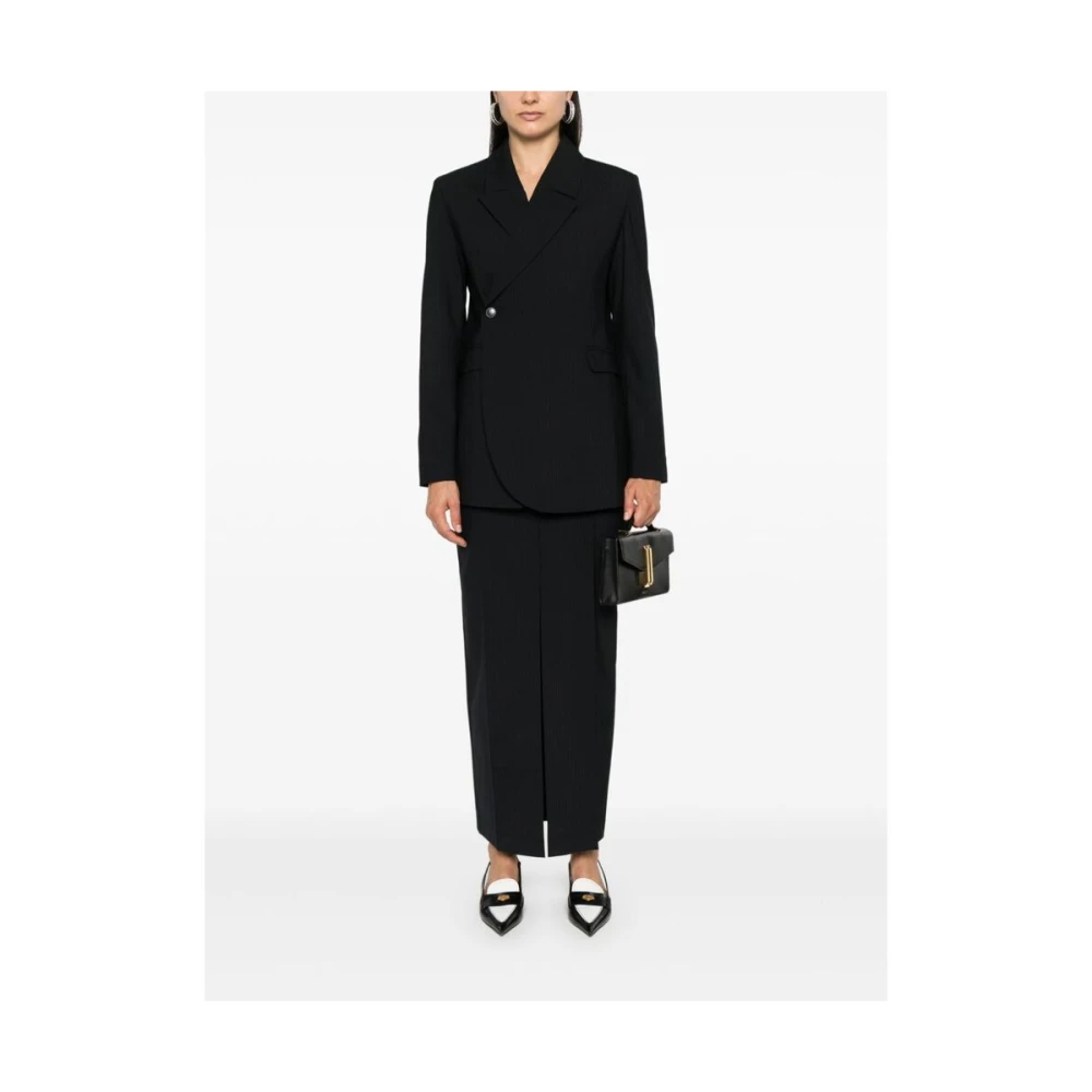 Birgitte Herskind Midnight Blue Pinstripe Jas Blue Dames