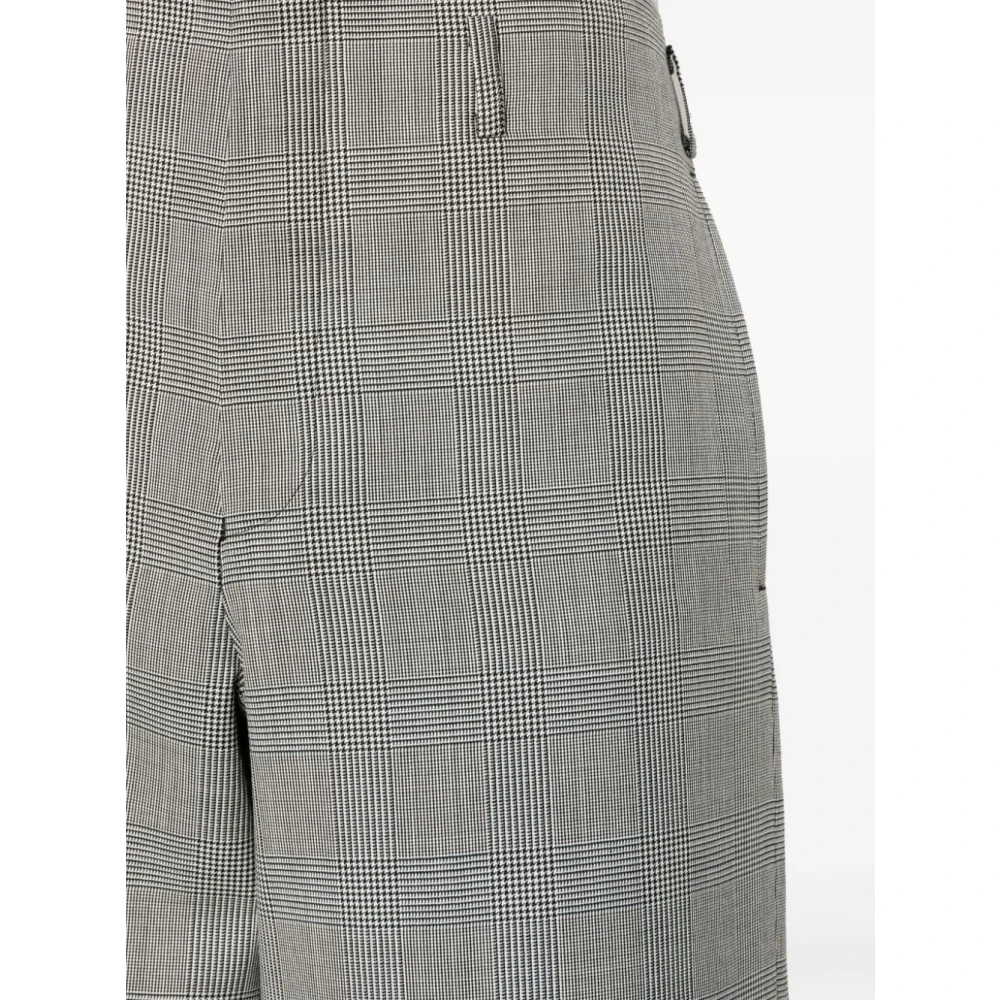 Comme des Garçons Tartan Wool Shorts Gray Heren