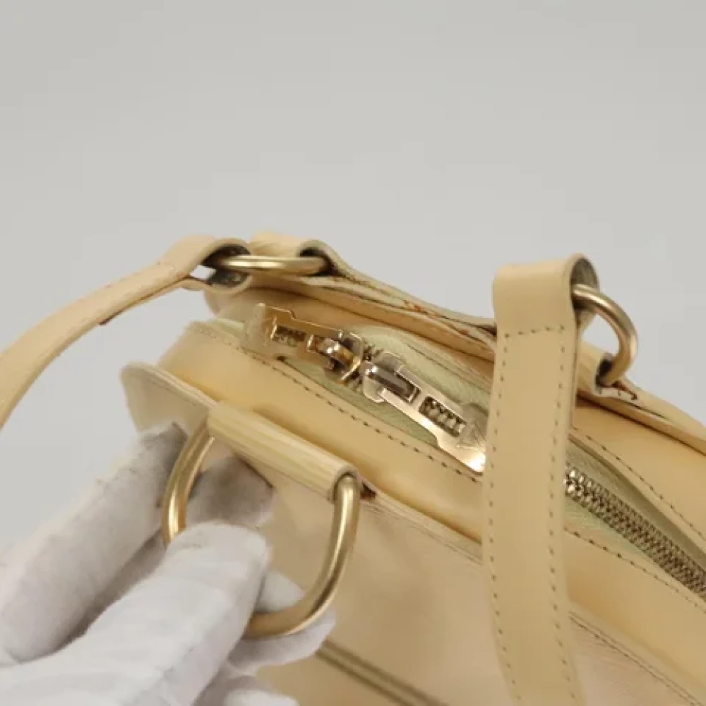 Louis Vuitton Vintage Pre-owned Leather backpacks Beige Dames