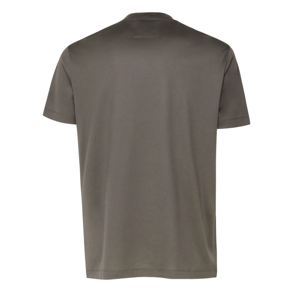 Emporio Armani Lyocell Katoenen T-Shirt 8N1Te81Juvz Green Heren