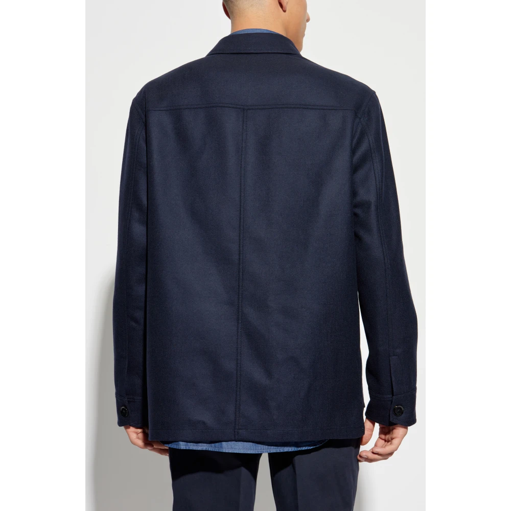 Brioni Wollen jas Blue Heren