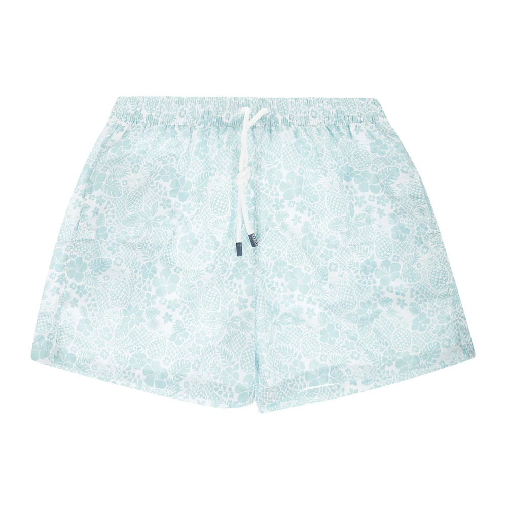 Fedeli Airstop Badpak met elastische taille en veters Green Heren