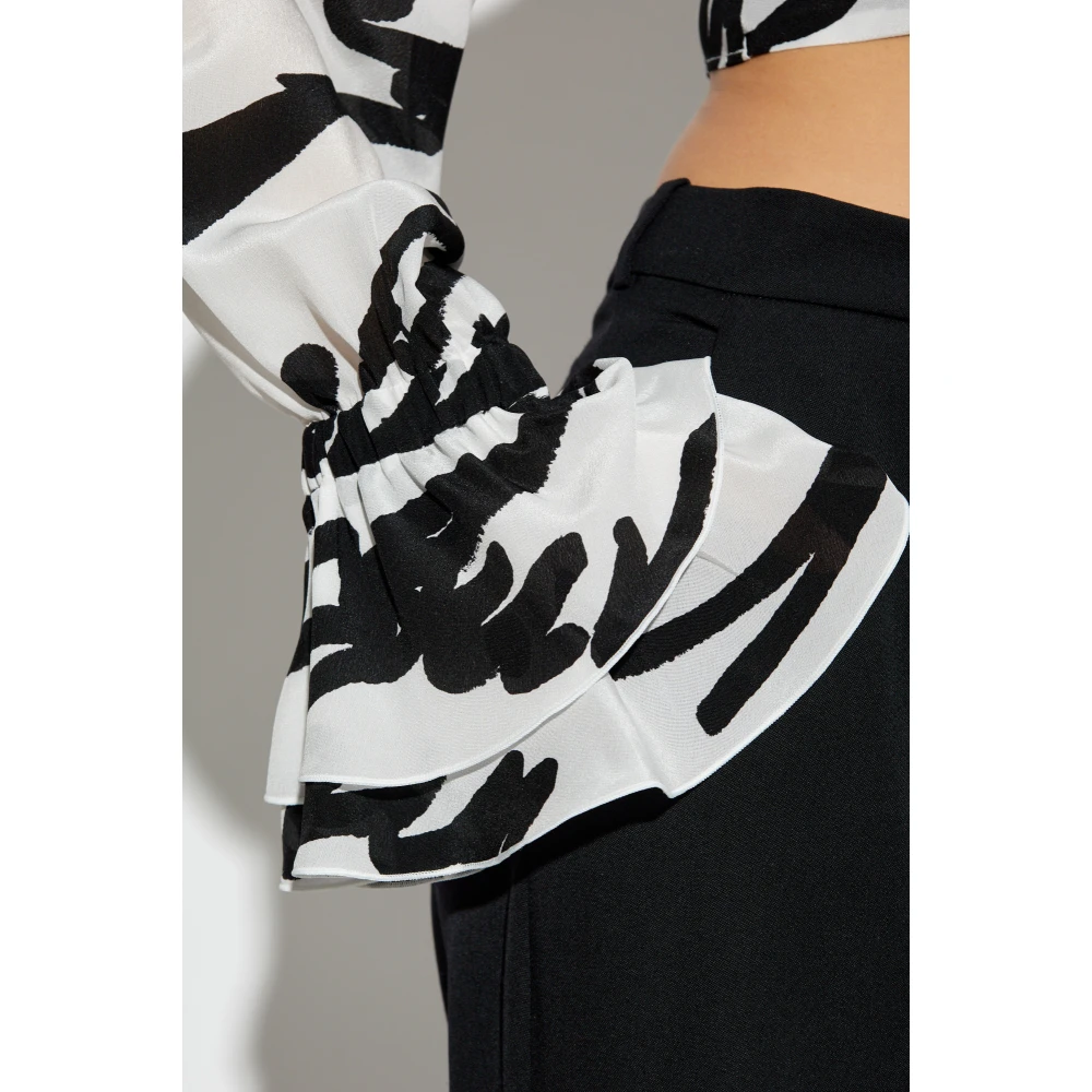 Balmain Zijden Top Black Dames