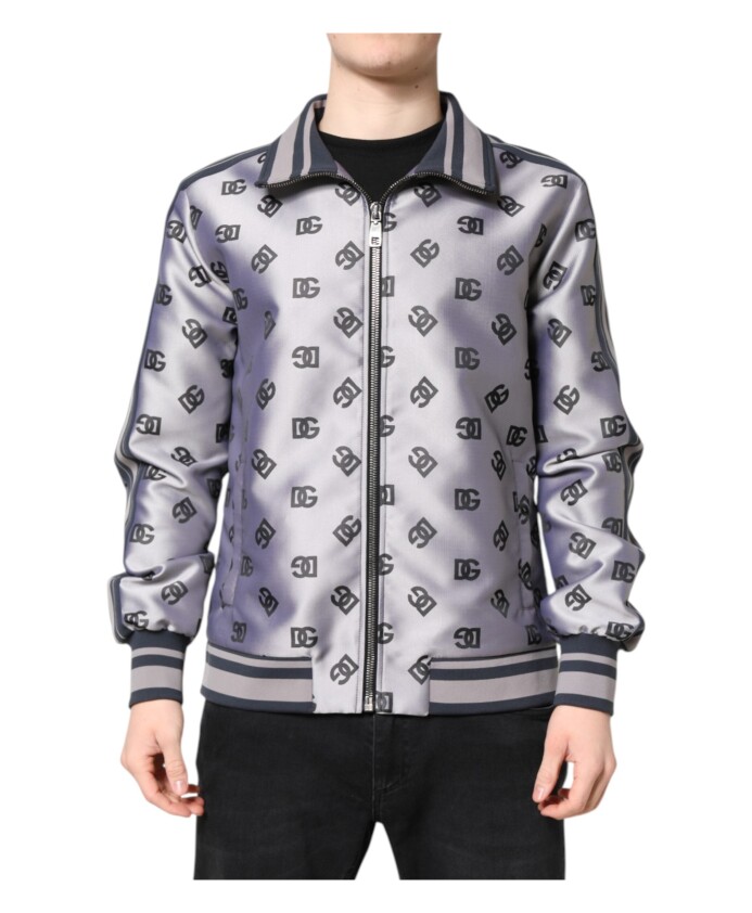 bomber-gris-avec-monogramme-logo