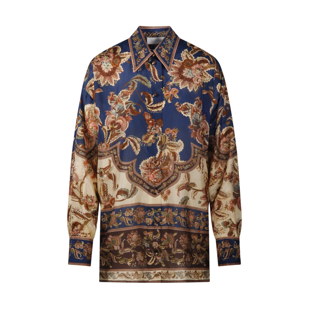 Zimmermann , Shirts, Female, Multicolor, S, Aster Relaxed Shirt