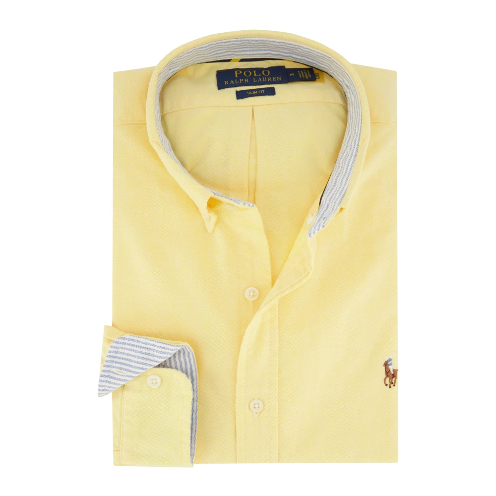 Polo Ralph Lauren Geel casual slim fit overhemd Yellow Heren