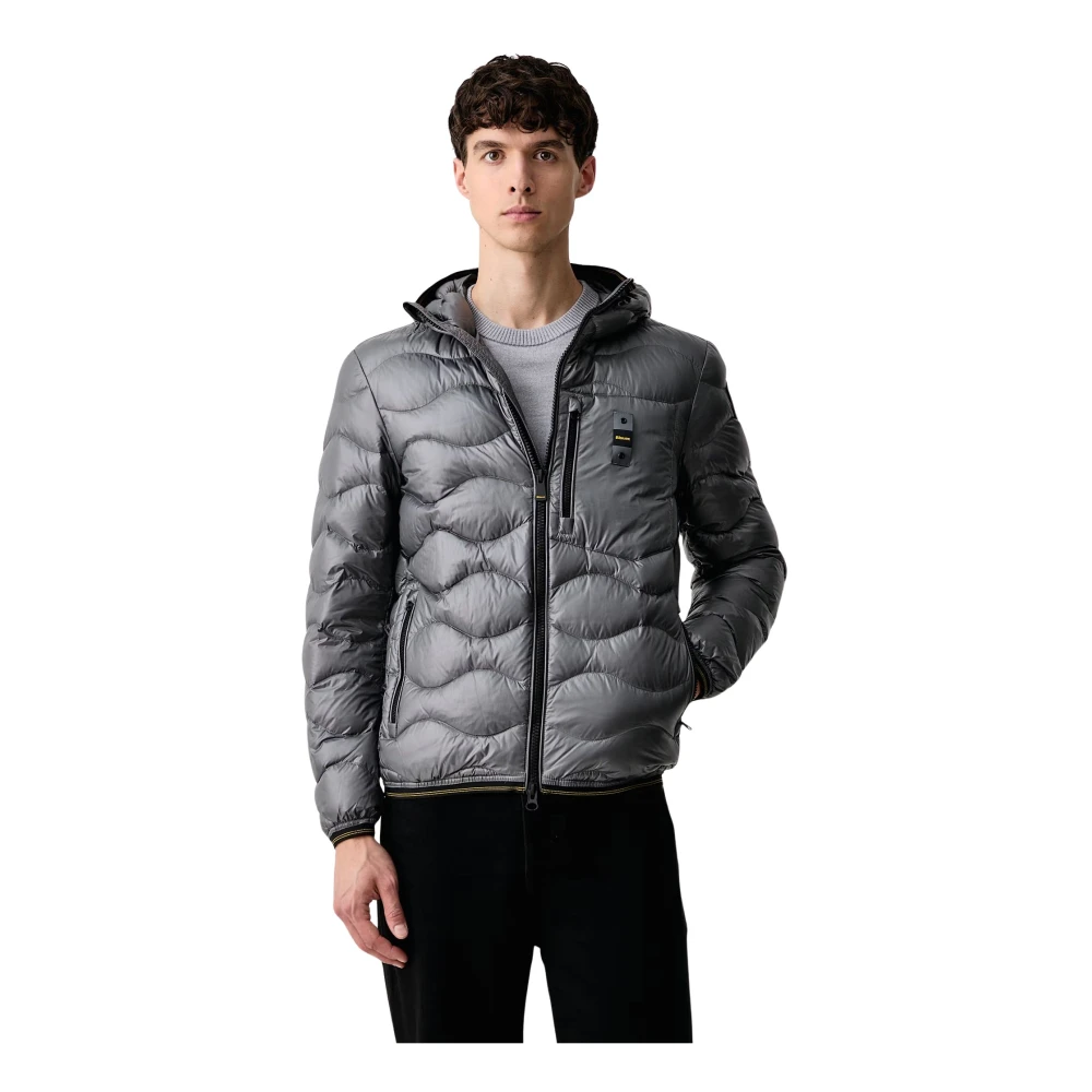Blauer Uomo Grigio Per 26Wbluc03064 Giacca Imbottita Wave Grigia (S), Casual, Poliamide - Immagine 3