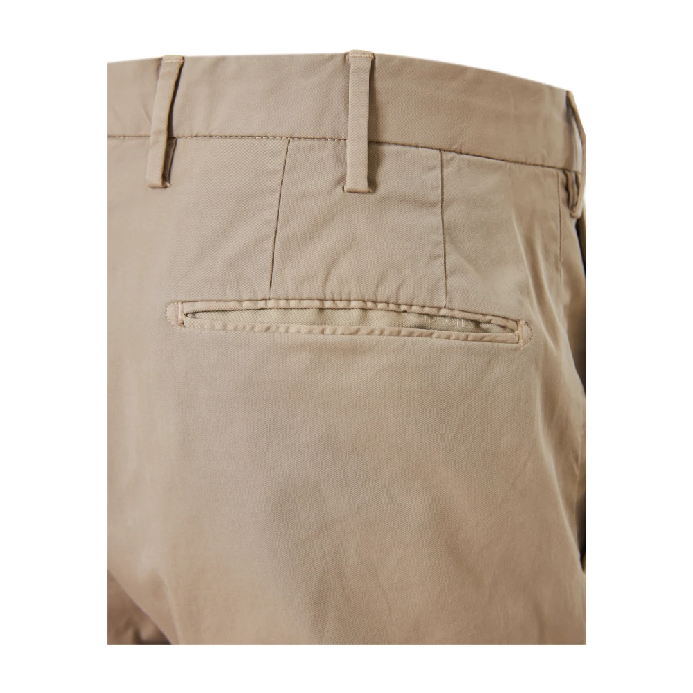 Incotex Katoenen broek met zij- en achterzakken Beige Heren