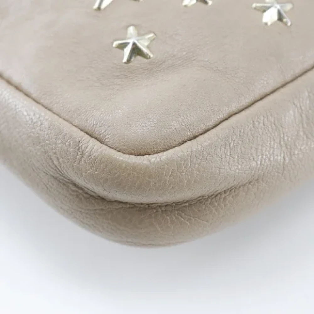 Jimmy Choo Pre-owned Leather handbags Beige Dames