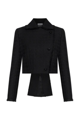 Asymmetrisk kavaj i tweed