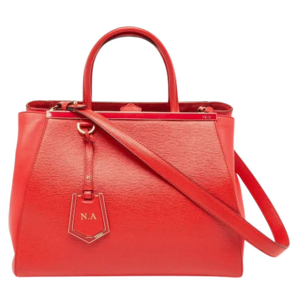 Fendi Vintage Pre-owned Leather totes Red Dames