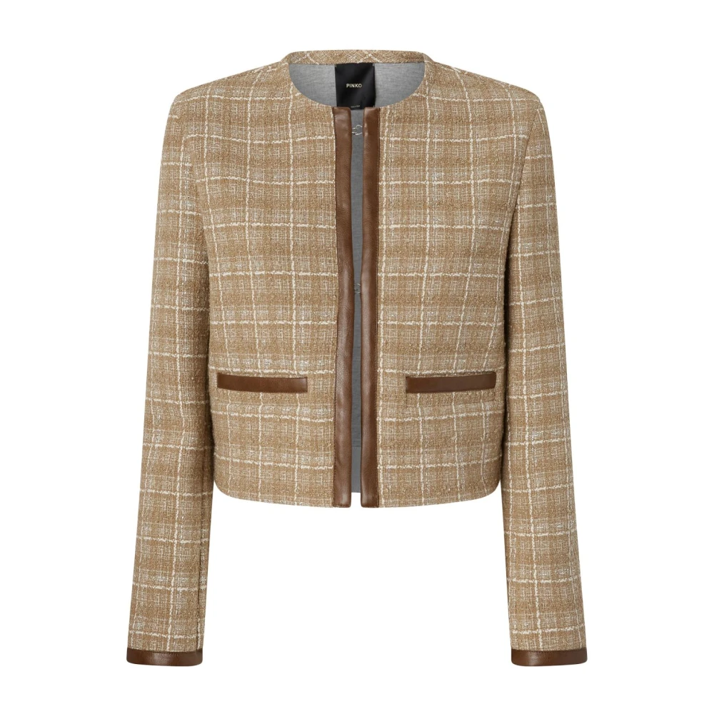 pinko Beige Jas Dames Buitenkleding Beige Dames