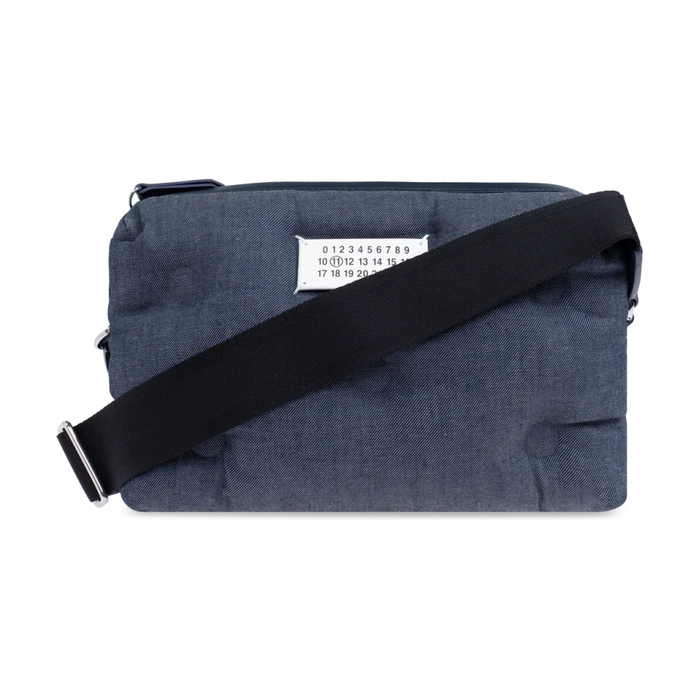Maison Margiela Micro Glam Slam Schoudertas Blue Dames