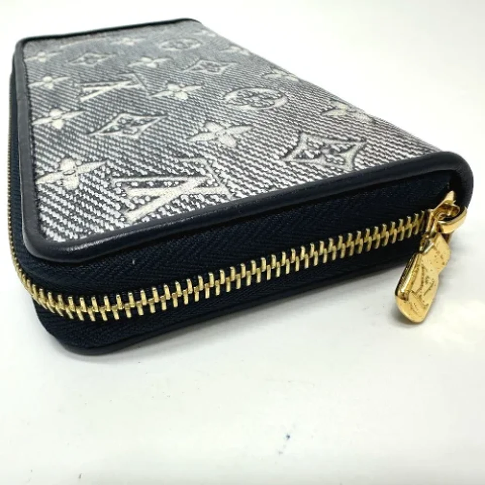 Louis Vuitton Vintage Pre-owned Fabric wallets Blue Dames