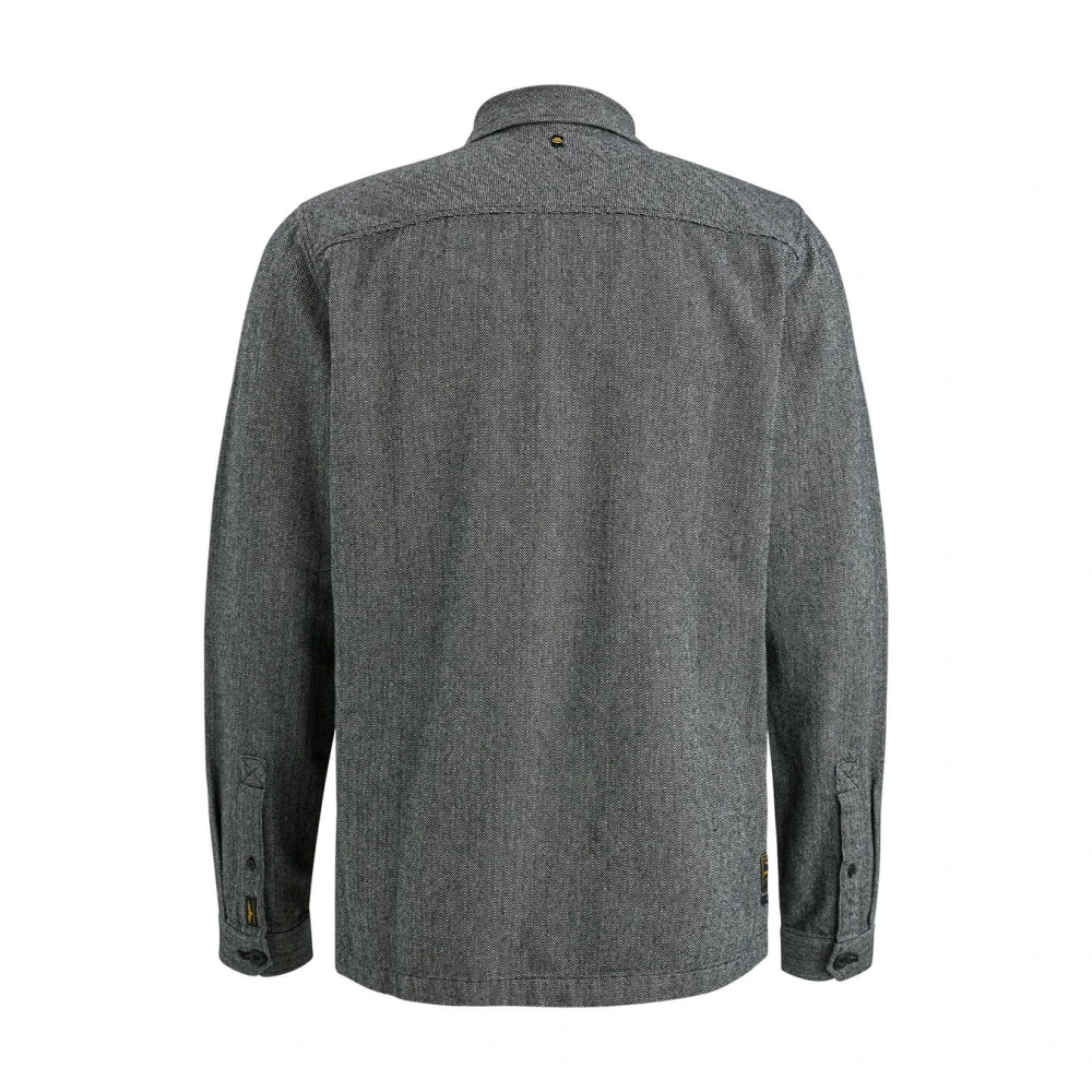 PME Legend Tweedlook Overhemd Lange Mouw Psi2410214 Black Heren