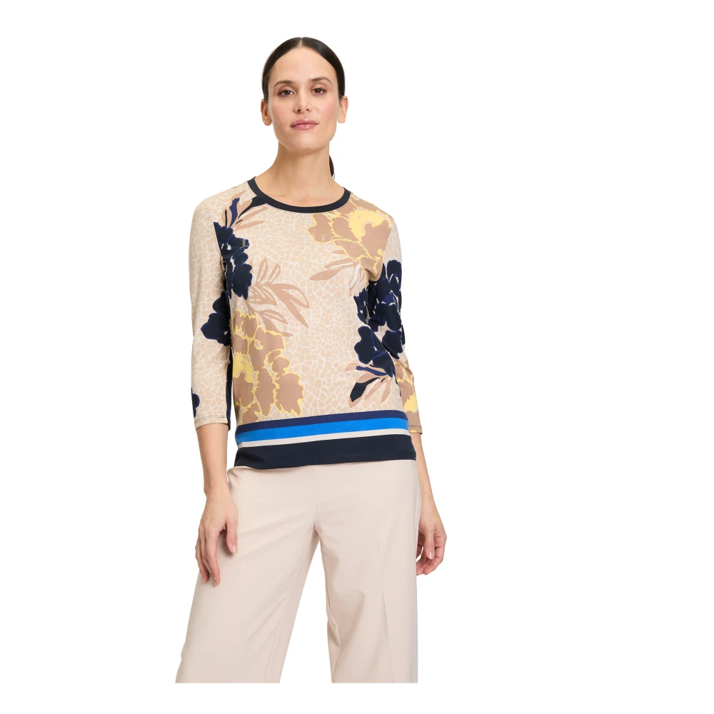 Betty Barclay Gestreept shirt met geribbelde manchetten Multicolor Dames