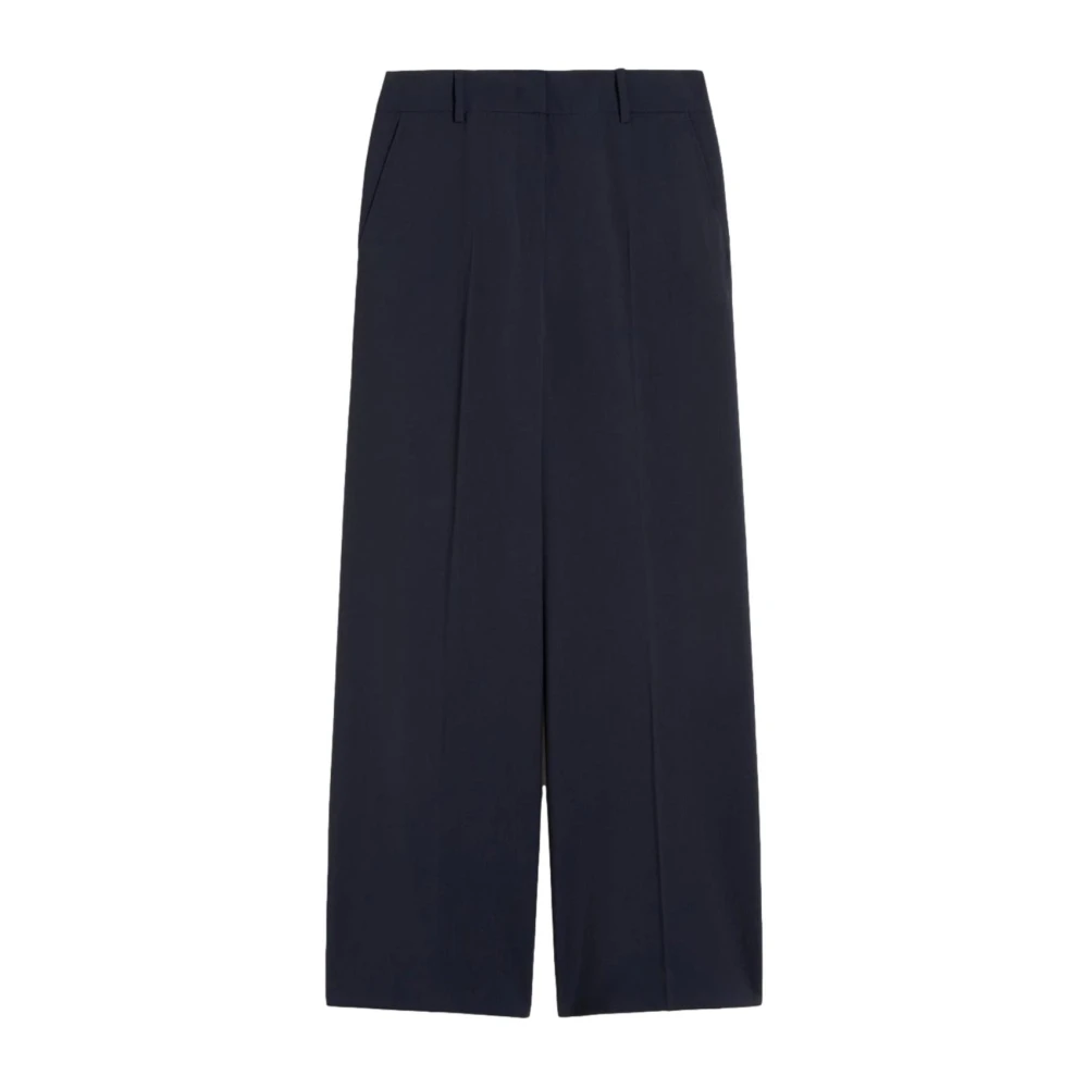 Weekend Max Mara Vrouw Blauw Broeken Dames, 2XS, Wide Broeken