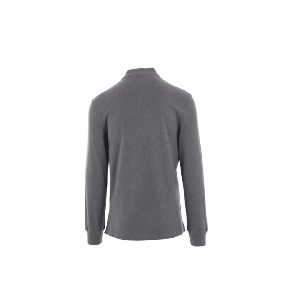 BRUNELLO CUCINELLI Grijze Polo T-shirts en Polos Gray Heren