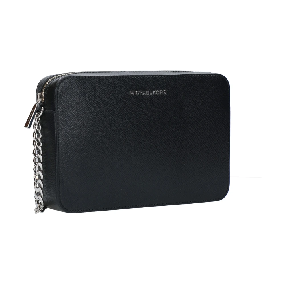 Michael Kors Zwarte Saffiano Leren Schoudertas Black Dames