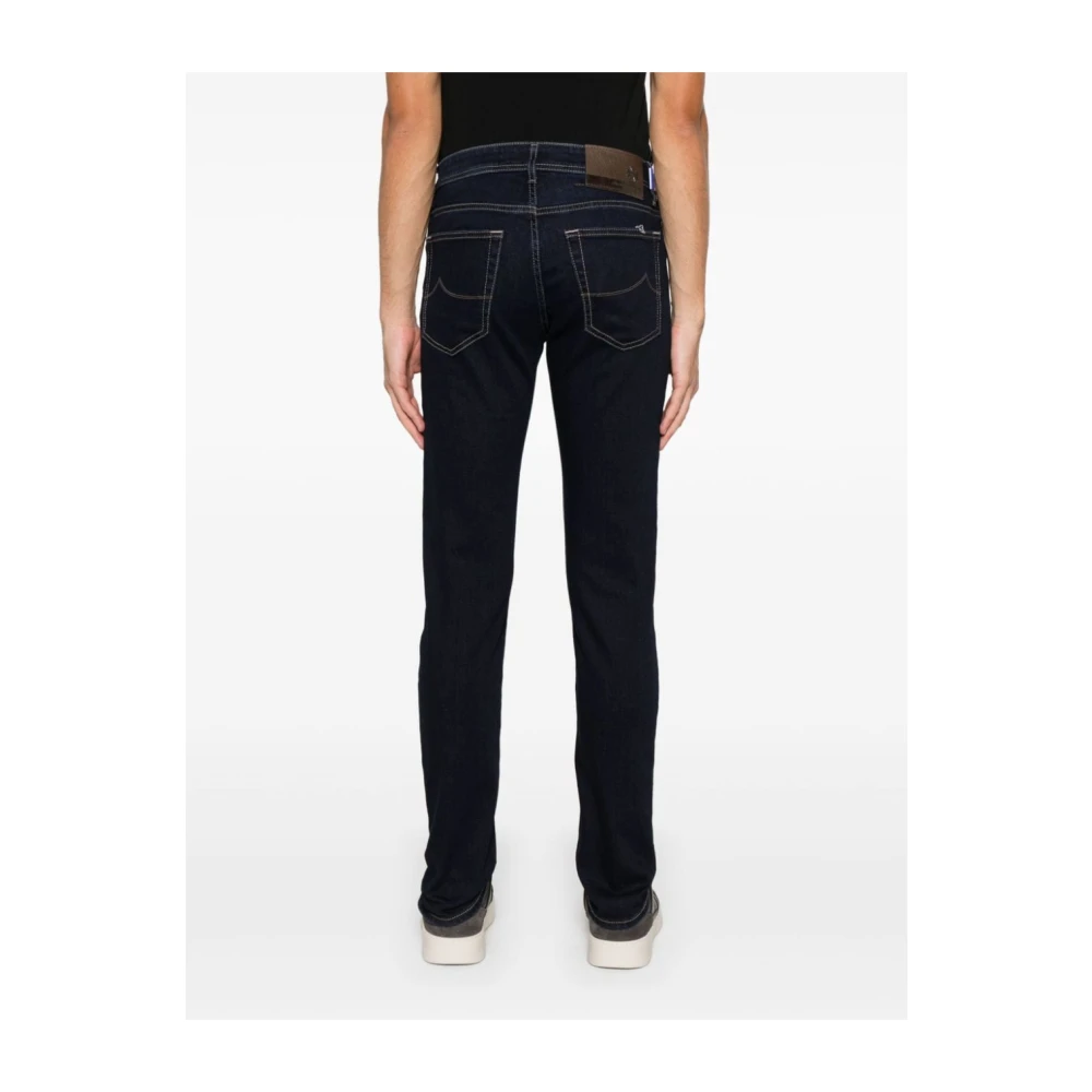 Jacob Cohën Blauwe Stretch Denim Jeans Blue Heren