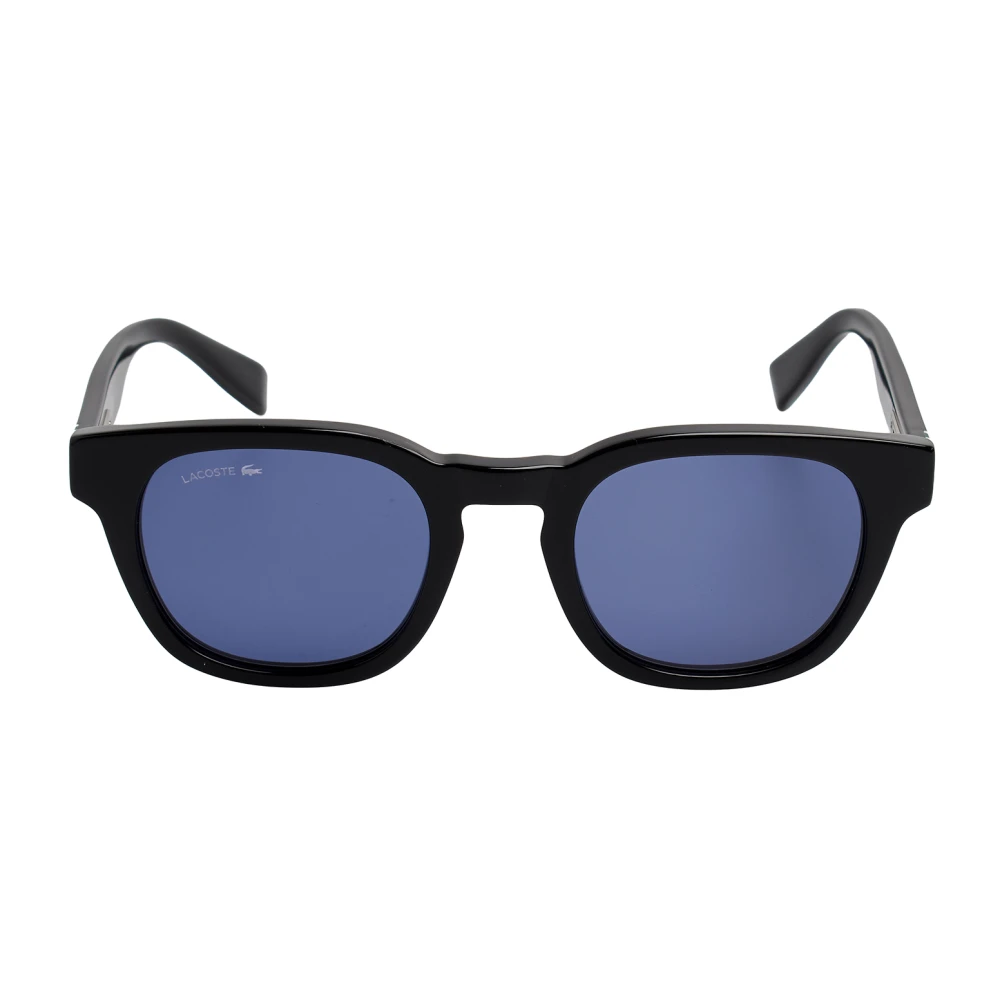 Lacoste Men's Black Sunglasses, One Size, Oval Acetate Sunglasses