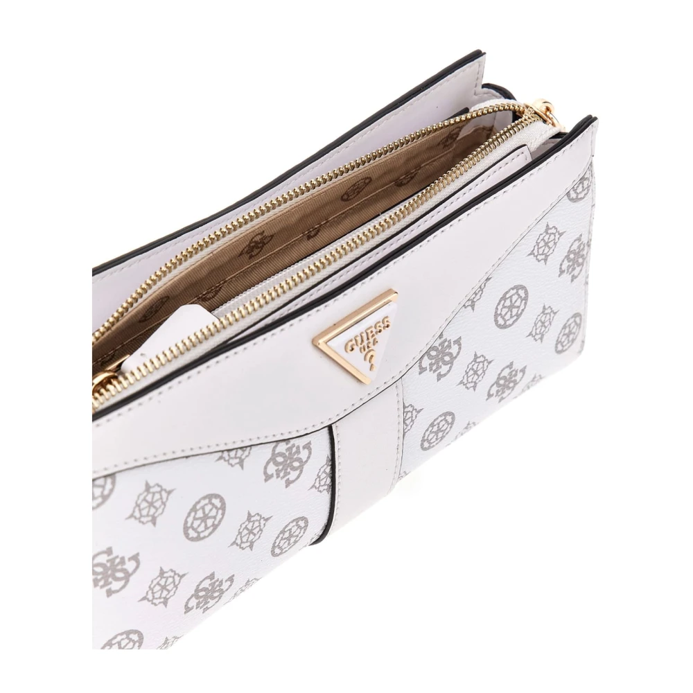 Guess Witte Logo Schoudertas Nolana Model White Dames