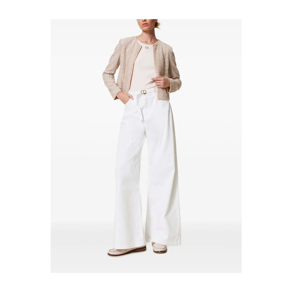 Twinset Spijkerbroek Set White Dames