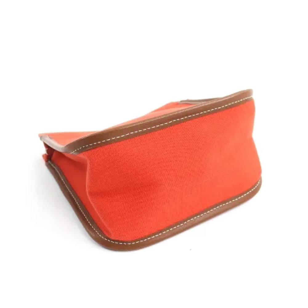 Hermès Vintage Pre-owned Cotton clutches Orange Dames