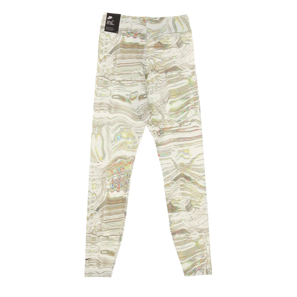 Nike All Over Print Leggings Hoge Taille White Dames