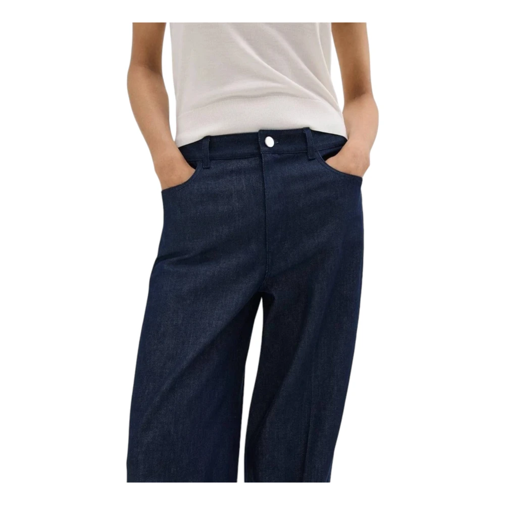 Theory Blauwe Broek Stijlvol Ontwerp Blue Dames