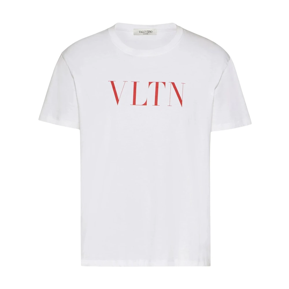 Valentino Garavani Grafische Print Katoenen T-Shirt White Heren