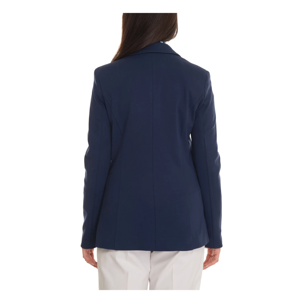 Pennyblack 1-Knoop Allegra Jersey Jas Blue Dames