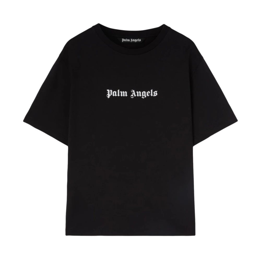 Palm Angels Zwart T-shirt Polo Combo Black Heren