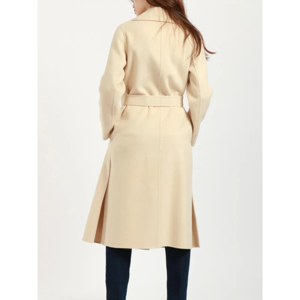 Max Mara Weekend Witte Wollen Omslagjas White Dames
