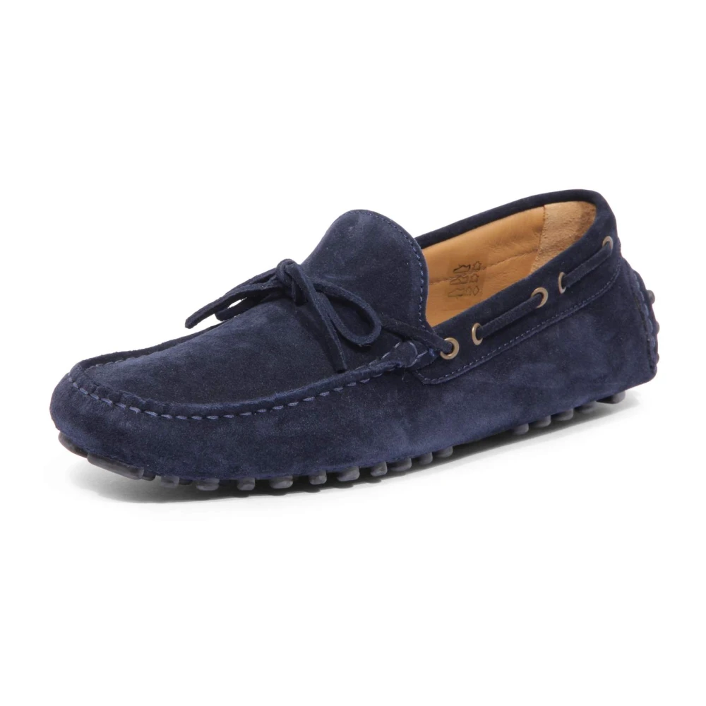 Seboy's Men's Blue Velour Blu Driver Nero