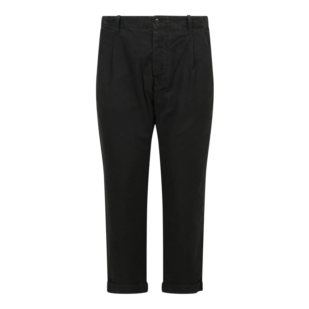 Original Vintage Cropped Trousers Black Heren